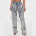 Women's High-Stretch Washed Denim Jeans With Zipper Detail - Stylish Straight Leg Pants For Casual & Office Wear (S-2XL, Sky Blue)_mkmklike.com