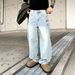 Men's Baggy Jeans Straight Leg Comfortable Casual Pants Loose Fit Denim Trousers For Spring & Autumn_mkmklike.com