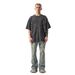 Streetwear Vintage Washed Distressed Patchwork Jeans For Men - Loose Fit Straight Leg Retro Denim Pants With Urban Vibe_mkmklike.com