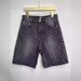 Men's Clothing Full Print Jacquard Denim Shorts – Men’s Hip-Hop Summer Shorts With Trendy Vintage Design_mkmklike.com