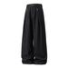Men's Raw Denim Retro Black Jeans Straight Leg Loose Fit Casual Long Pants Textured Handmade Triangular Needle Embroidery Spring Style_mkmklike.com