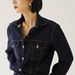 K Hanging Soft Denim Retro High Waisted Wide Leg Open Line Denim Shirt Loose Set_mkmklike.com