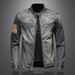 Fashionable Autumn Nostalgic Blue Loose Large Pocket Niche Denim Men's Casual Zipper Jacket Top Trend_mkmklike.com
