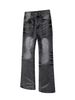 Vintage Whisker Wash Black Bootcut Jeans - Cleanfit High Street Style With Subtle Flare Silhouette_mkmklike.com