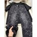 90s Vintage High-Waisted Flared Jeans – Distressed Jacquard Denim With Blade Cut (Unisex Retro Streetwear Pants)_mkmklike.com