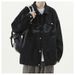 Hong Kong Style Cool Workwear Denim For Men, Autumn New Korean Version Trendy Loose Versatile Couple's Jacket_mkmklike.com