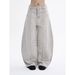 Men's High-Waisted Wide Leg Jeans American Style High Street Workwear Loose Fitting Straight Leg Curved Pants for Spring Autumn_mkmklike.com