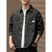 Loom European American High-End Jacquard Craft Denim Men, Spring And Autumn Vintage Washed Distressed Turn-Down Collar Casual_mkmklike.com
