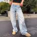 Women's Clothing Washed Retro Straight High Waist Wide Leg Loose Drape Versatile Jeans_mkmklike.com