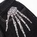 Dark Style Skeleton Embroidery Jeans Men's Ins High Street Loose Wide-Leg Trendy Casual Straight-Leg Pants_mkmklike.com