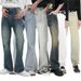 Men's Relaxed Fit Vintage Washed Jeans – Mid-Rise Stretch Denim Pants With Slight Flare (S-3XL, 7 Colors)_mkmklike.com