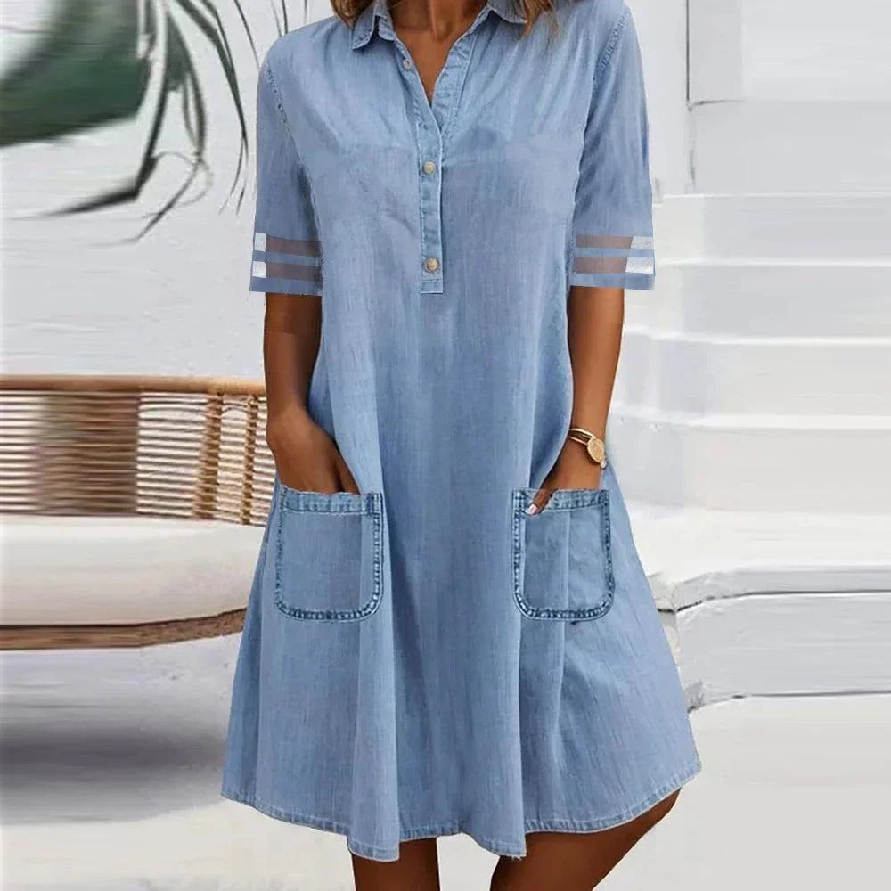 Women's Clothing Denim Dress Denim Dress_mkmklike.com