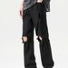 Ripped Yellow Mud Jeans American High Street Summer Trousers Boys Loose Straight Old Retro Floor Pants_mkmklike.com