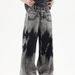 Men's Vintage Washed Denim Jeans Oversized Baggy Trousers Tie-Dye Effect 90s Hip-Hop Streetwear Style Clothing_mkmklike.com