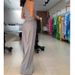 Women's clothing fashion temperament sleeveless hollow shirt high waist wide leg pants two-piece suit_mkmklike.com
