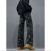 American High Street Vibe Camouflage Jeans Men's Spring And Autumn New Trendy Brand Ruffian Handsome Wide-leg Logging Scimitar Overalls_mkmklike.com