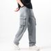 1916 European And American Trends In Autumn And Winter, New Loose And Fattened Fat Hip-hop Large-size Multi-bag Skateboard Pants_mkmklike.com