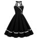 Women's Clothing retro patchwork waist big swing 50S dress tutu skirt _mkmklike.com