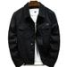 Northfold 2025 Spring Autumn New Unisex Casual Trendy Brand European And American Simple Turn-down Collar Denim Jacket_mkmklike.com