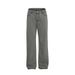 Washed Vintage Denim Men's Basic Versatile Loose Casual Straight Street Style American Wide-Leg Pants_mkmklike.com