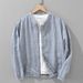 2505 Japanese Retro Casual Zipper Stand Collar Jacket Men, Loose Lyocell Linen Top Coat For Spring And Autumn_mkmklike.com