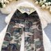 Women's High Waisted Wide Leg Pants Camouflage Print Retro American Style Casual Denim Straight Leg Workwear Autumn 2025_mkmklike.com