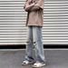 Ripped Jeans Men's Spring Autumn Style American High Street Fashion Brand Straight Wide Leg Loose And Trendy Work Pants_mkmklike.com