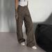 Leopard Print Denim Jeans Loose Fit Straight Leg Casual Wide Leg Pants For Spring Autumn_mkmklike.com