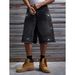 Men's Distressed Denim Shorts With Rhinestone Details - European Fit Straight Leg Summer Casual Shorts For Men (Black, S/M/L/XL)_mkmklike.com