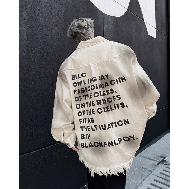 Retro Denim Jacket, Men's Spring And Autumn Trendy Brand Workwear Shirt Jacket_mkmklike.com