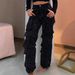 Women's Clothing Fashion Street Style Pocket Diamond Casual Jeans_mkmklike.com