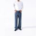 Men's Clothing Washed Structure Jeans Midweight Wide Leg Pants European American Minimalist Old Money Style Blue Black Cotton Jeans_mkmklike.com