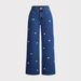 Y2K High-Waisted Wide-Leg Jeans – Vintage Washed Denim With Bow Detail (Light Blue/Deep Blue/Royal Blue)_mkmklike.com