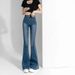 Hong Kong-style Retro High-waisted Jeans Women, Autumn 2022 New Model, Slimming And Versatile, Slightly Flared Long_mkmklike.com