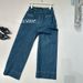 White Micro-elastic High-waisted Women's Jeans For Spring And Summer, Vintage Washed, High-end Blue Wide-leg Cropped_mkmklike.com