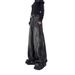 Men's Clothing High Street Jeans Design Washed Straight Flared Lightning Pattern Casual Trousers_mkmklike.com