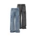 Men's Clothing Workwear Straight Jeans Men's Spring Loose Casual Long Pants Korean Style Trendy Wide Leg Pants_mkmklike.com