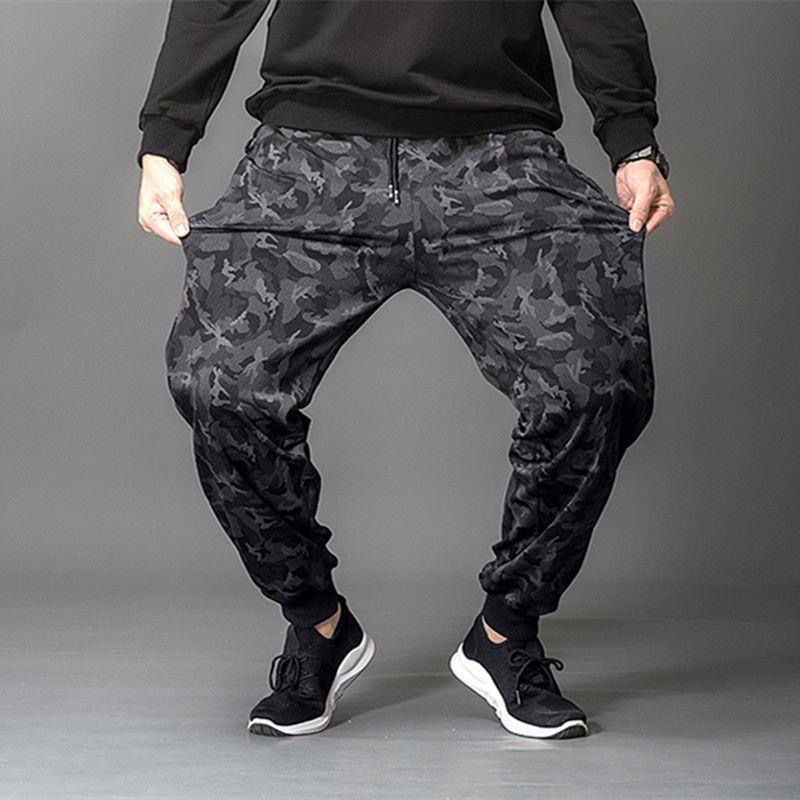 Men's Clothing Camouflage pants men's elastic slim fit large size youth overalls middle aged labor protection work slim feet casual long pants_mkmklike.com
