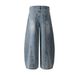 Men's Clothing 2025 New American Retro Inkjet Wash Personality Scimitar Jeans Men And Women Wide Leg Trousers_mkmklike.com