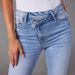 European And American New Stretch Straight Jeans Women's Elegant Commuter Ripped Washed Trousers_mkmklike.com