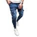 2025 Europe, America, Multi-pocket Foreign Trade Men's Hip-hop Washed Casual Sports Pants Tied Feet Jeans Men's Autumn And Winter Men's Clothing_mkmklike.com