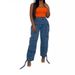 European And American Women's Fashion Jeans, New Products, Trendy Multi-pocket Washed Work Pants, Hot-selling_mkmklike.com