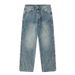 Men's Rhinestone Embellished Denim Jeans Loose Fit Wide Leg Streetwear Casual Party Wear Pants_mkmklike.com
