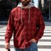 2025 New European American Style Spring And Autumn Men's Hooded Flannel Plaid Button Shirt Jacket Versatile Casual_mkmklike.com