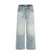 American Style Washed Ripped Jeans Men's Casual Straight Long Street Fashion Distressed Loose Wide-Leg Pants_mkmklike.com