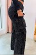 K European And American Fashion Street Style Pocket Diamond Inlaid Casual Jeans Work Pants_mkmklike.com
