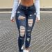 Women's Sexy Skinny Jeans High Elasticity Low Rise Ripped Style S Shaped Denim_mkmklike.com