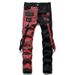 New Korean BTS Style Personality Strap Men's Elastic Straight Leg Jeans 5512_mkmklike.com
