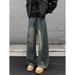 Men's Clothing Retro Curved Blade Wide Leg Jeans For Men Loose Fit Straight Leg Cool Stylish Trendy Casual Trousers For Autumn Winter_mkmklike.com