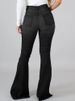 K European And American Internet Celebrity High Stretch Ripped Jeans, High Waisted Flared Pants_mkmklike.com